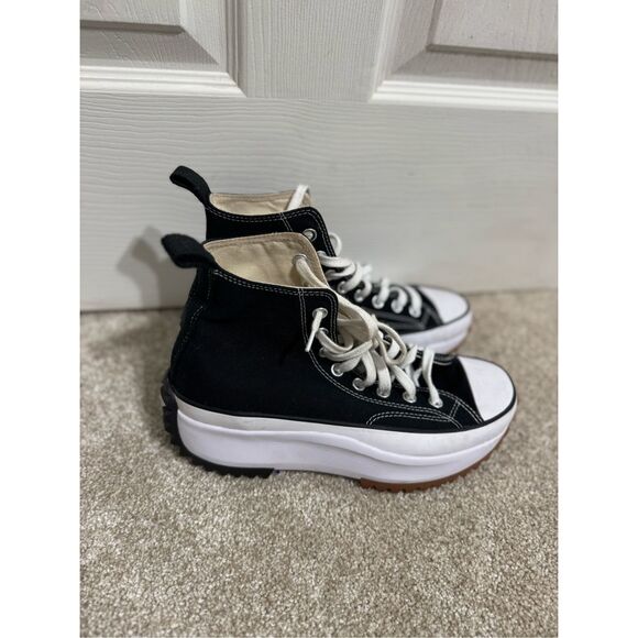 Converse Run Star Hike High Top Platform Black Size US Women’s 9, Men’s 7.5 EUC - Picture 4 of 9